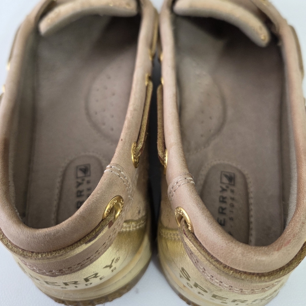 Sperry Gold Metallic Boat Shoes - Top-Sider - Picture 5 of 11